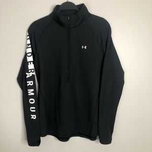Women's Under Armour Half Zip Black XL Fitted Cold Gear